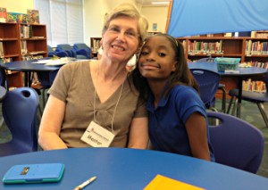 Libby Bennett has been working with her lunch buddy Neiya since the beginning of the school year. Together they enjoy learning new things with activities such as cooking and singing.